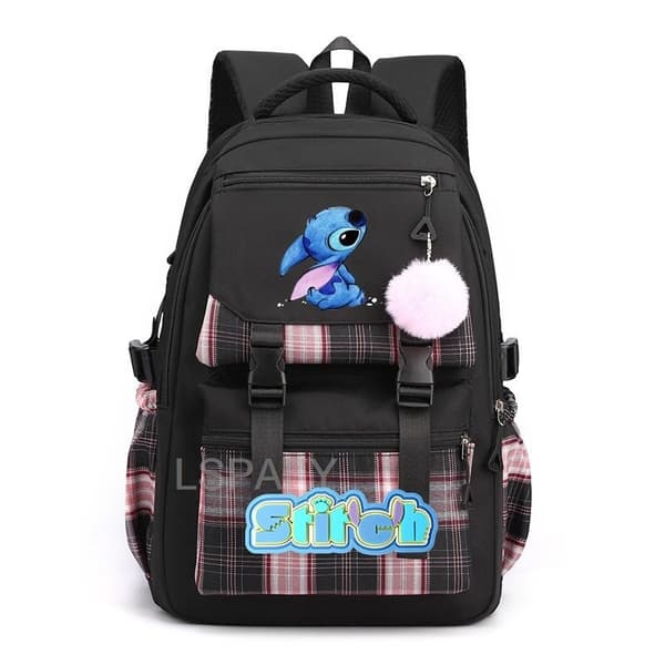 Ny Lilo og Stitch Stitch Skoletaske Studenter Rygsæk #10