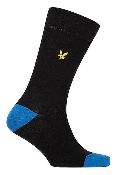 Lyle and Scott Graham 5-pak herrestrømper - sort/blå