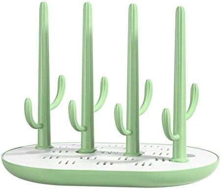 (Grön) Vauvan pullonkuivausteline Cactus Pullonkuivausteline Design Kuivausteline Bo:lle