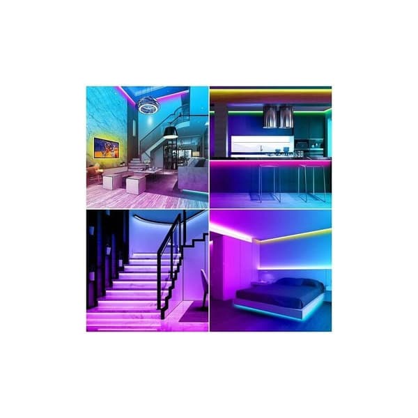 LED stripe 30m, LED soverom Bluetooth, LED stripe lys styrt av APP fjernkontroll, LED for soverom [Energiklasse A+]