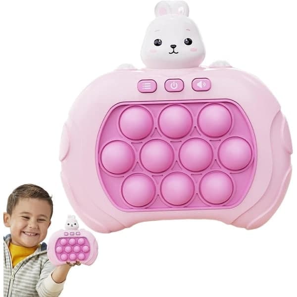 Pop It-spil - Pop It Pro Lysende Spil Hurtigt Tryk Fidget-spil Rosa Pink Kanin Rosa