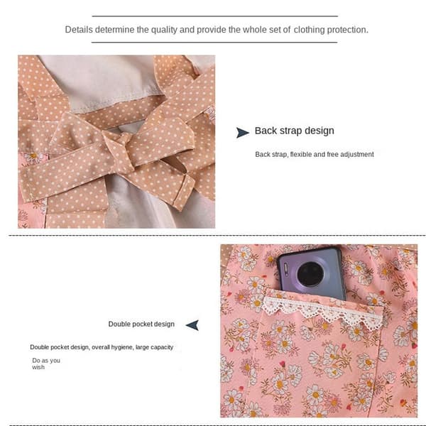 Förkläden Prinsessförkläde BLÅ HANDDUKSFICKA HANDDUKSFICKA blå blue towel pocket-towel pocket