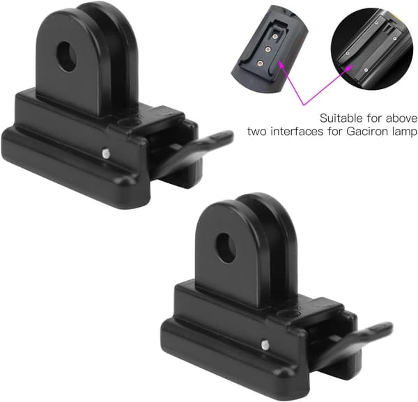 Gaciron 2-pack Sonew Cykelljusfäste i Plast - Starkt och Robust Cykelljusfäste, Lättinstallerat Cykelljusfäste