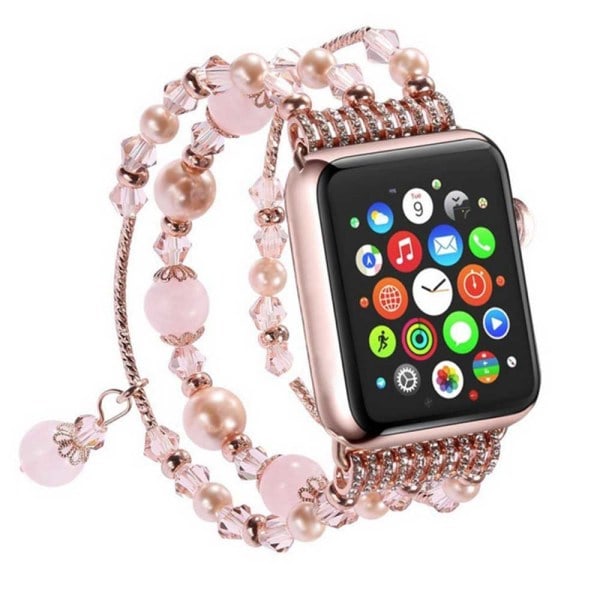 (Specialerbjudande) CDQ Armband Kompatibelt med Apple Watch 38-40 mm/42-44 mm, Dam Tjej