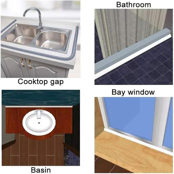 Dusjterskel Vanndemningsbeskyttelse HVIT 100CM Hvit White 100cm