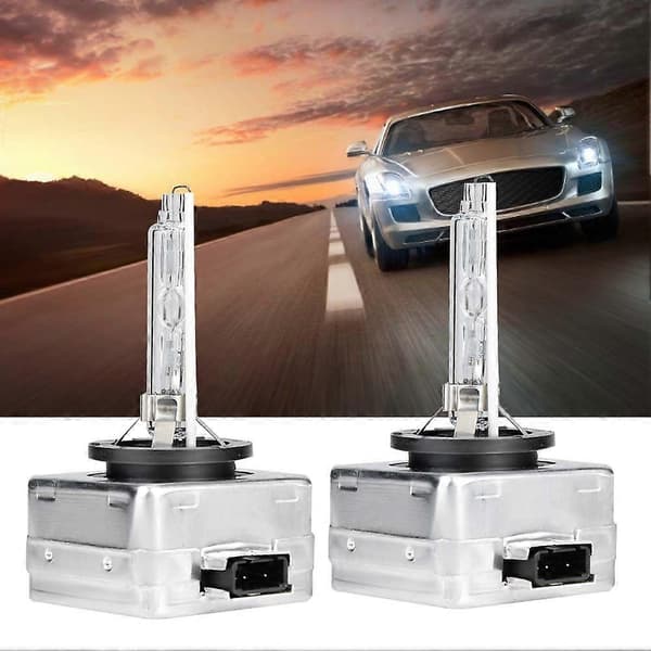 2 stk. D1S 6000K 35W Bil Frontlykt Xenon Lampe Erstatningspærer*OU