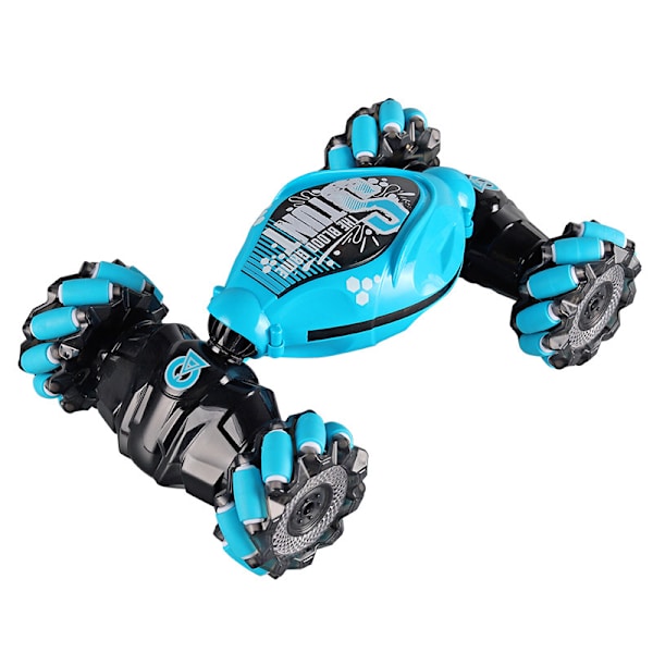 Uusi RC-temppuauton eleohjaus 2.4G 4WD maastoauto kiertävä kiipeilyauto sininen