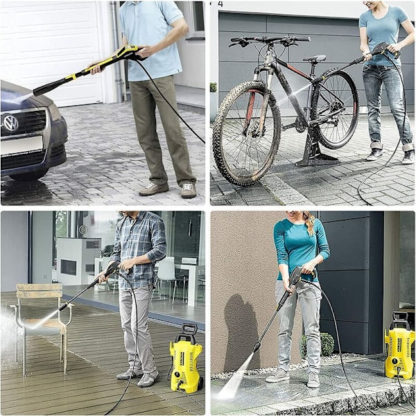 10 m ersättningsslang för högtryckstvätt Karcher K-serien K2, K3, K4, K5, K7, snabbkoppling klicktyp... (10)