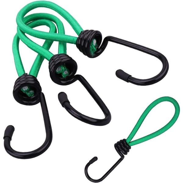 12 stk. strammekroker, presenningsstrammekrok elastiske campingstrammere med krok, elastisk stropp for presenninger