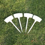 Stora Växtetiketter för Utomhusbruk för Grönsaker - 30-pack, 27 cm (B)