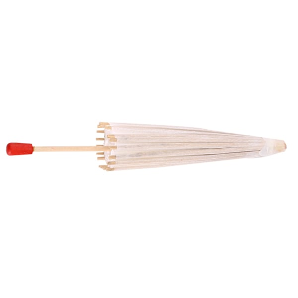 (Særlig kampagne) 10 stk. hvide papirparaplyer - dekorative paraplyer i papir - 20 cm 20CM