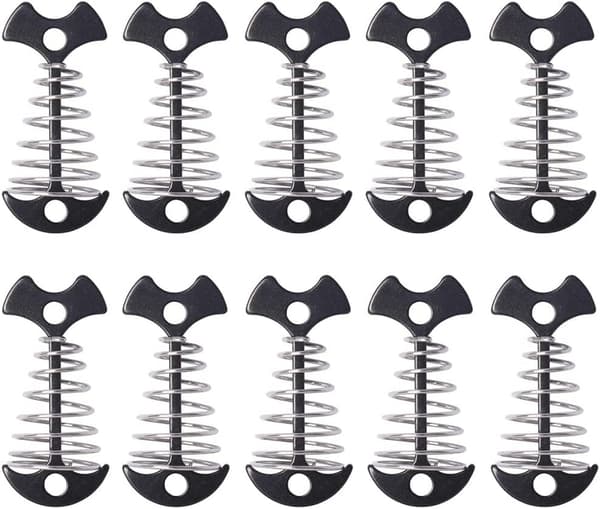 10 pcs Wooden Tent Pegs for Deck, Herringbone Deck Anchor Nails