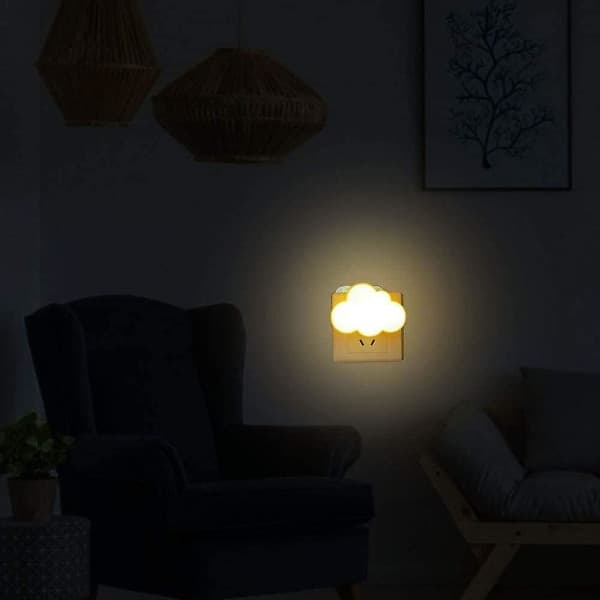 2 stk sensor LED natlampe stik natlamper til børn voksne
