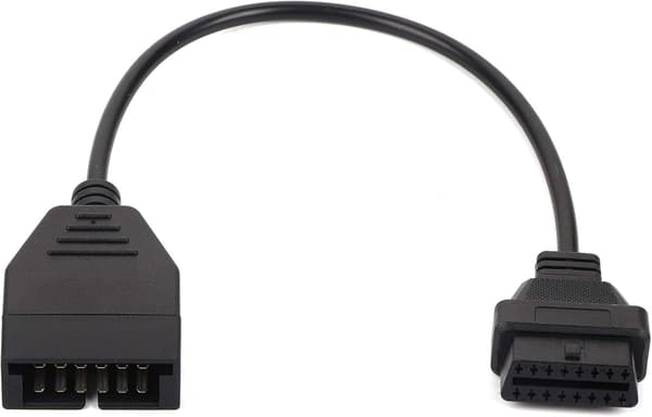 OBD2 til OBD1 GM-adapter, OBD1 12 pinner til OBD2 16 pinner Diagnostisk verktøy Koblingsadapterkabel Erstatning for GM