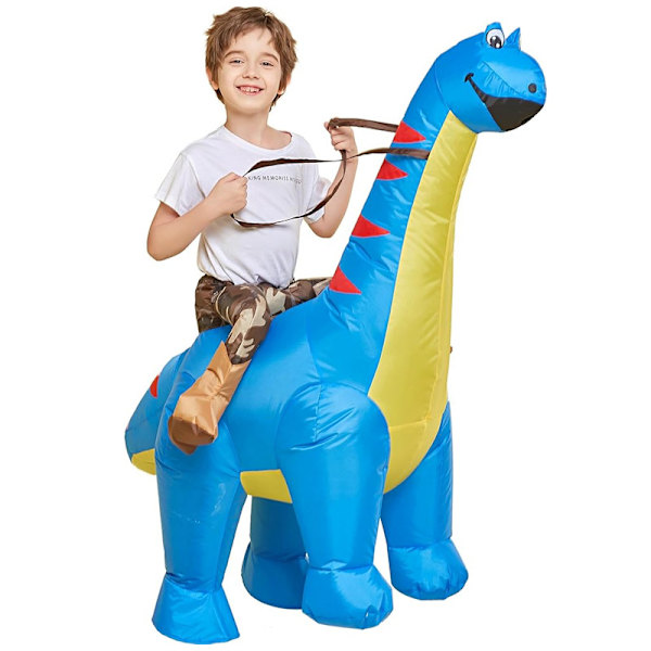 (Specialtilbud) Oppustelig Dinosaur Dukke Kostume Børn Halloween Rekvisitter Sjov Tyrannosaurus Rex Alien Tøj Julekostume_NA