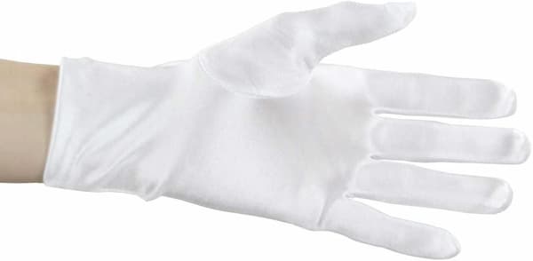 Skinnende Stretch Sateng Kjolehansker Håndleddslengde 2BL
