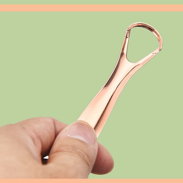 INF Tungeskraber i rustfrit stål 4 dele Sølv rose gold