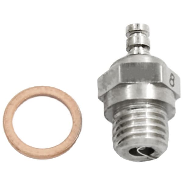 1 Gløderør OS-motor OS8 nr. 8-stift N-stift til
