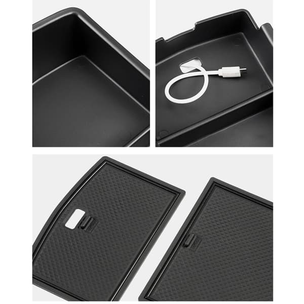 For ID.4 ID4 Midtkonsoll Armlene Oppbevaringsboks Holder Organizer Interiør Innleggsbrett Tilbehør