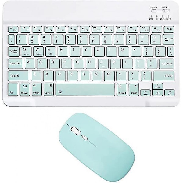 (Spesialtilbud) 10-tommers trådløst Bluetooth-tastatur og mus for Ipad Air Pro
