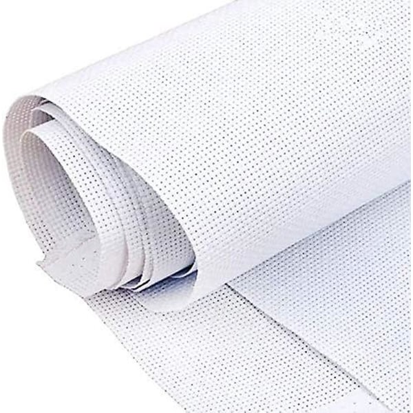 Aida-tyg 14 Count för Korsstygn, Vit, Multifunktionell Broderityg 59 X 39 tum