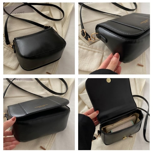 Axelremsväska Messenger Bag SVART Black
