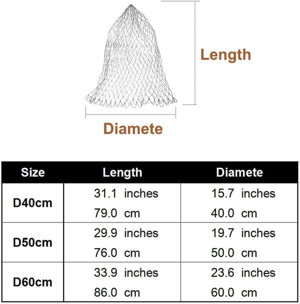1-pak Standard Nylon Erstatningsnetpose, Fiskenet