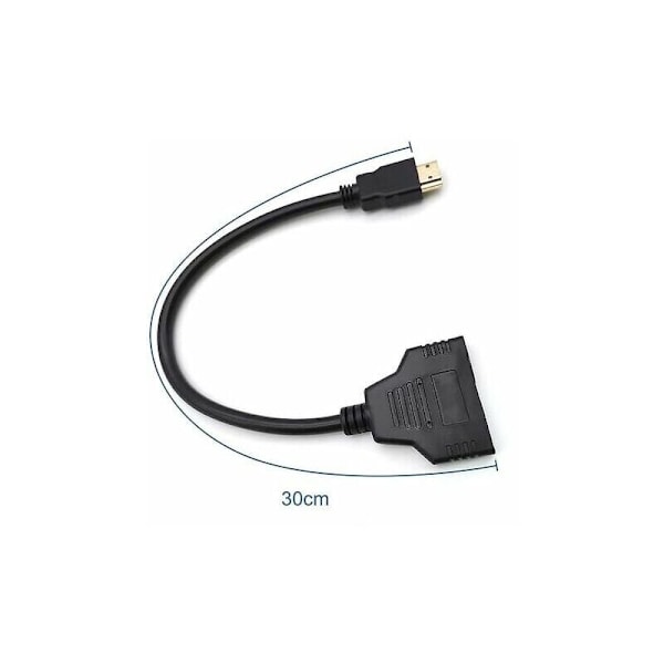 HDMI-jakaja-adapterikaapeli HDMI SPLITTER 1 SISÄÄN 2 ULOS HDMI UROS