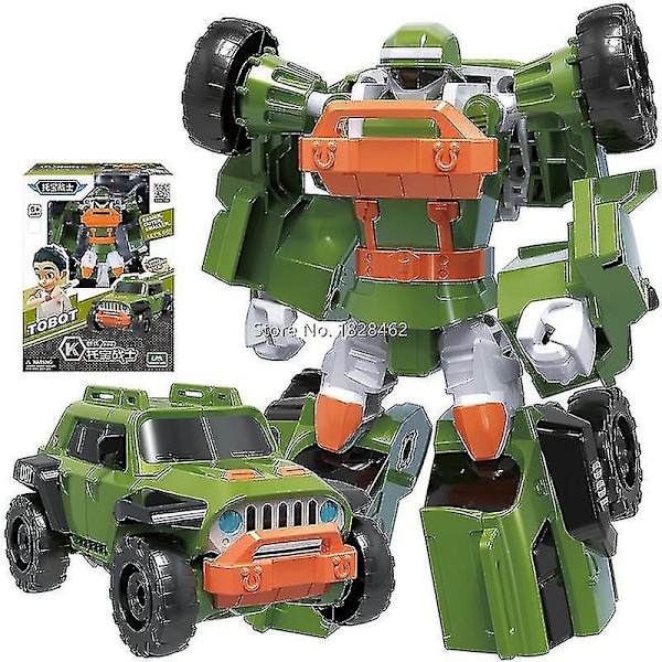 (Særtilbud) Mini Tobot Transformer Robot Legetøj Korea Tegneserie Brødre Anime Tobot Deformation Bil Fly Legetøj [HK]
