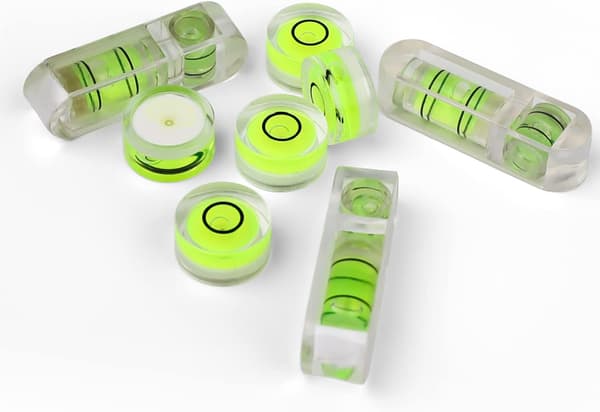 Mini vattenpass, 8-pack runt bubbelvattenpass, rund bubbla, ZQKLA