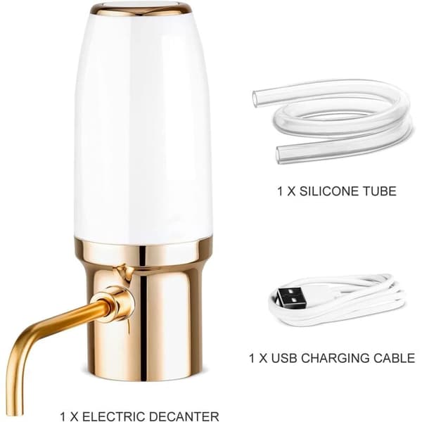 Elektrisk vinlufter dispenser, genopladelig med USB-kabel