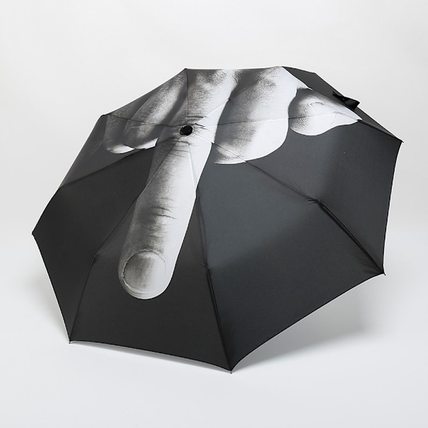 Unik stil langfinger paraply sjov foldbar paraply kreativ langfinger gave