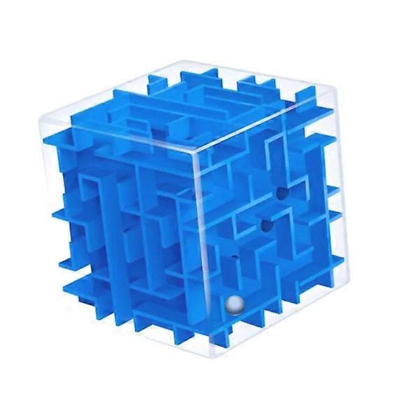 3D labyrintkube med rullende kugler, puslespil til børn.