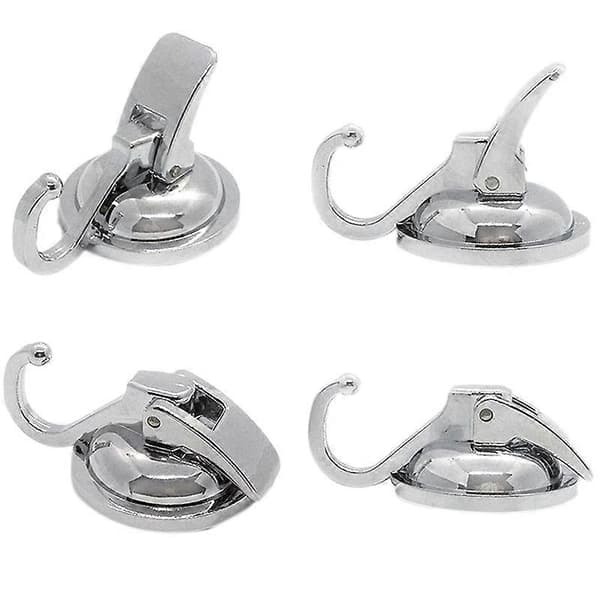 2-pack Starka sugkoppskrokar för kök, badrum, toalettorganisation silver