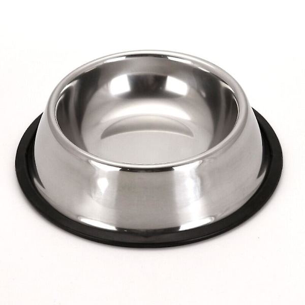 (Specialtilbud) Rustfri Stål Hundeskål Kæledyrsfodringsredskaber Rustfri Stål Skål (Bunddiameter 18 cm)