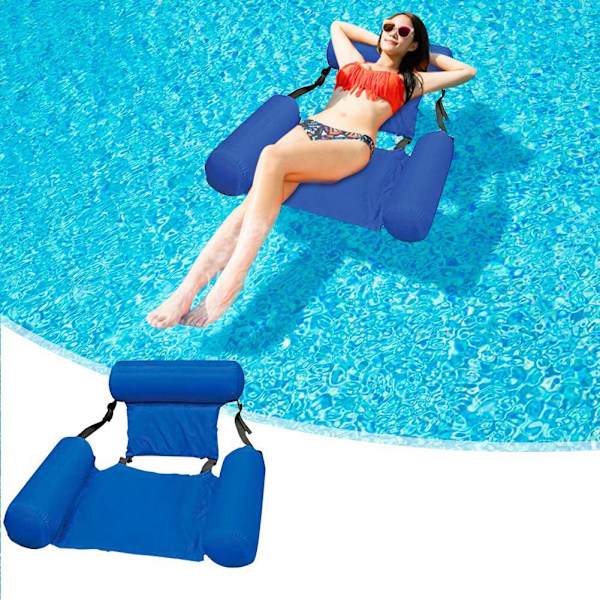 Uppblåsbar poolstol, uppblåsbar poolstol för vuxna, poolboj, uppblåsbar hängmatta