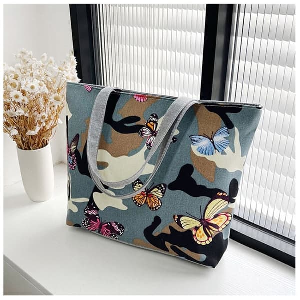 Canvas håndveske skulderveske 05 05 5 5