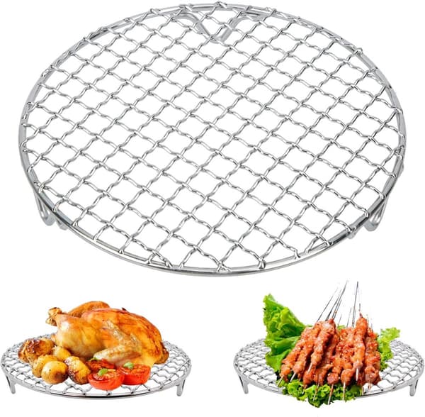 Grill - Grillriste - Grilltilbehør - Grill i rustfrit stål - Rund grill