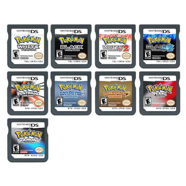 11 Modeller Klassiska Spel DS Kassett Konsolkort - WHITE