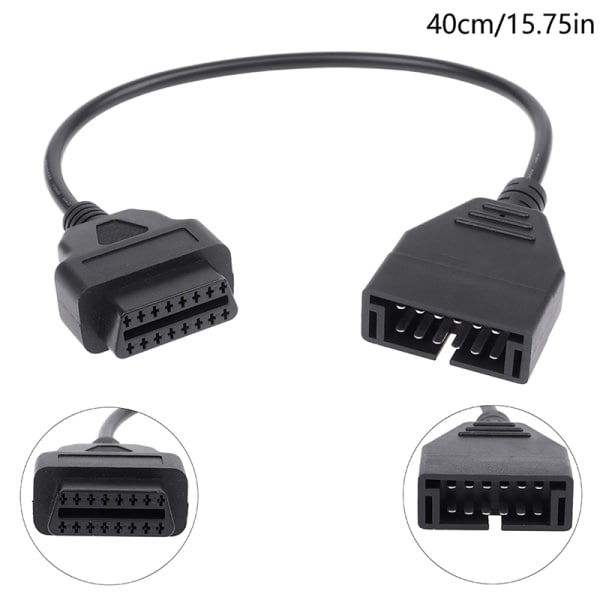 12-stifts OBD1 till 16-stifts OBD2 Omvandlaradapterkabel för GM Diagnos