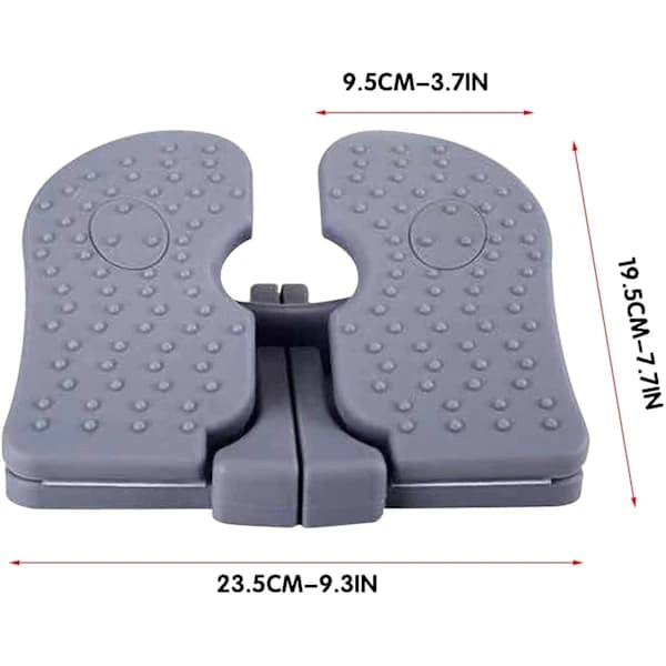 (Grå) Steppebakke til træning, Mini Steppebakke Foldbar Fodpedal Un