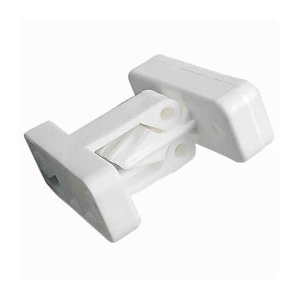 47mm Hvit Dørstopper for Campingvogn og Bobil