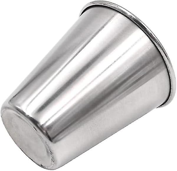Sett med 4 rustfrie shotglass 70ml Bærbare vinglass Drikkebeholdere med læretui