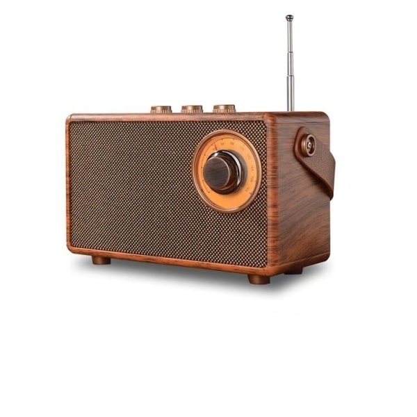 Klassinen retro vintage-radio pieni musiikkisoitin | Ladattava pieni kaiutin äänen vastaanotin syntymäpäivälahja ystävälle ja perheelle