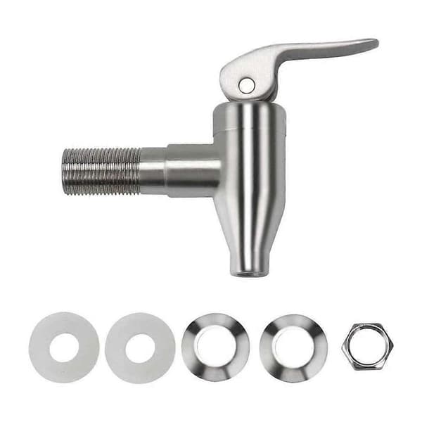 Erstatningshaner til drikkevaredispenser i rustfrit stål, vinhaner til juice, tappehane til øl, vanddispenser til ølfad (16 mm)