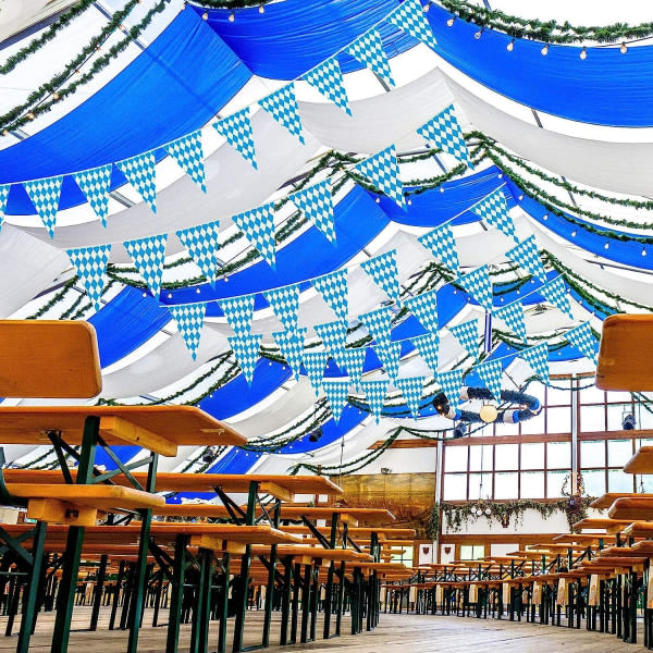 10m Oktoberfestvimplar, Oktoberfest festtillbehör 2st