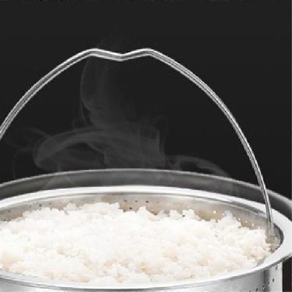 Ångkorg i rostfritt stål för riskokare, tryckkokare, Instant Pot med handtag (FMY)