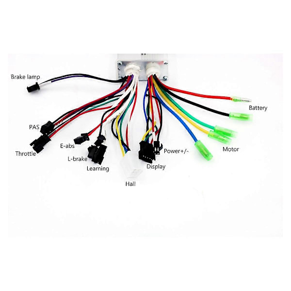 36V/48V 250/350W 15A Borstlös DC Litiumbatteri Elektrisk Cykel Borstlös Kontroller LGL As Shown