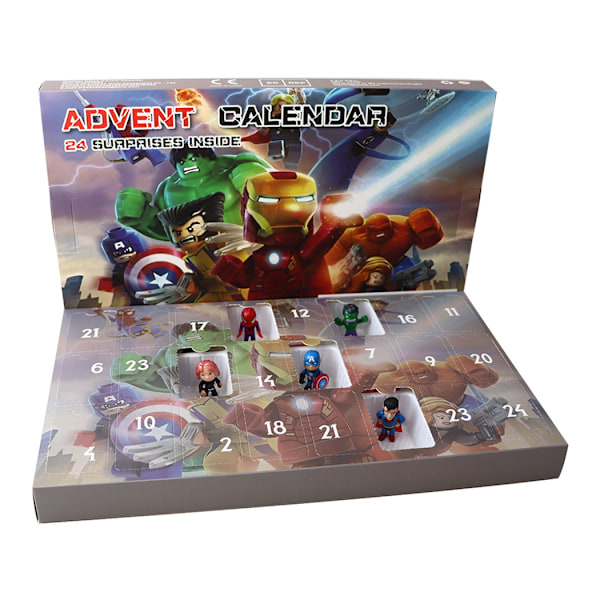 Gos - Jul 24 Dages Nedtælling Blind Box Legetøj Børnegave Adventskalender The Avengers 2