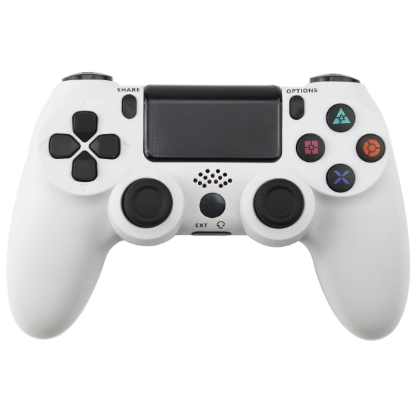 1 stk. PS4-håndkontrol DoubleShock trådløs til Play-station 4 hvid 1 stk. hvid 1 Pcs White